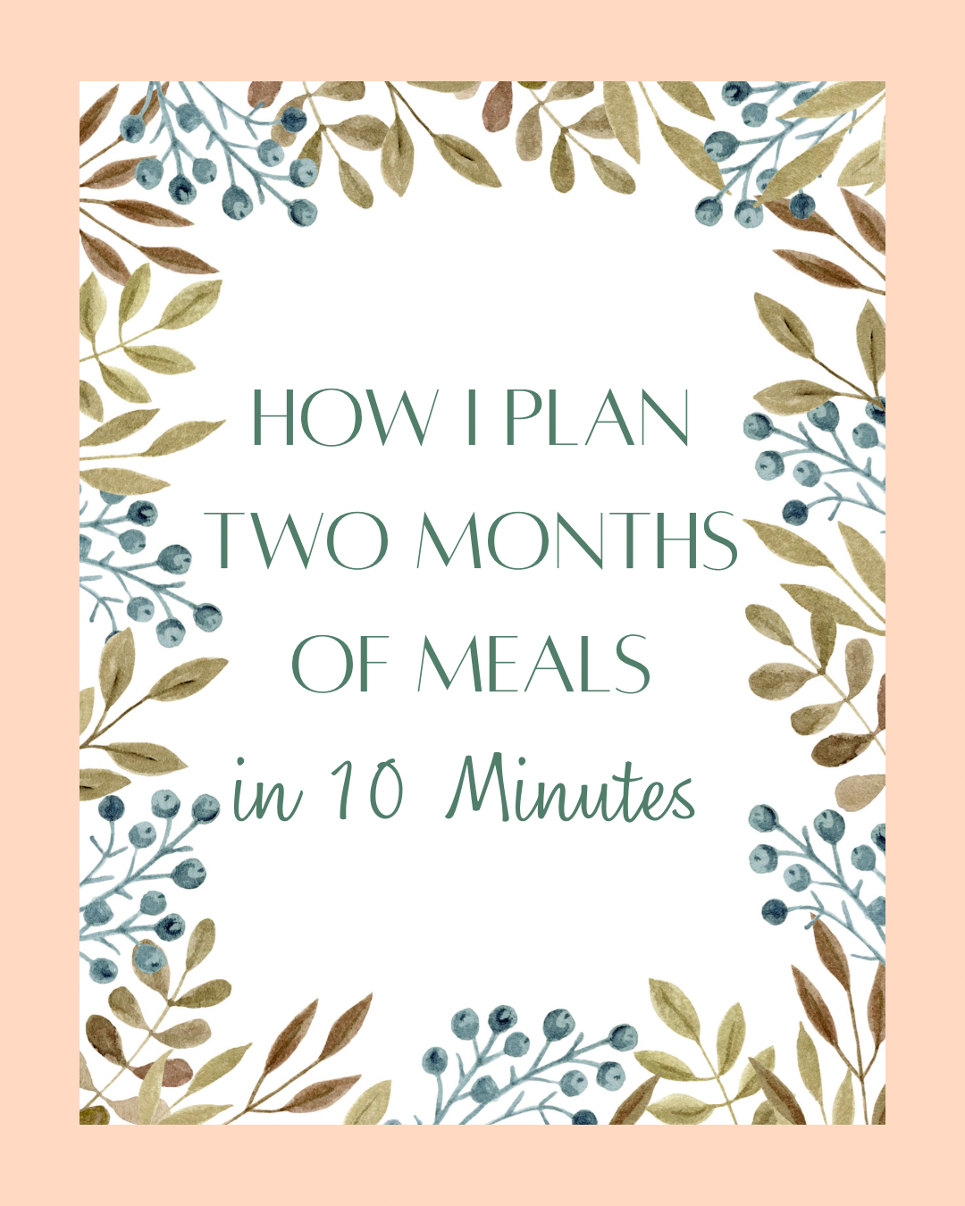 My Brand-New Meal Planning System is Finally Here!