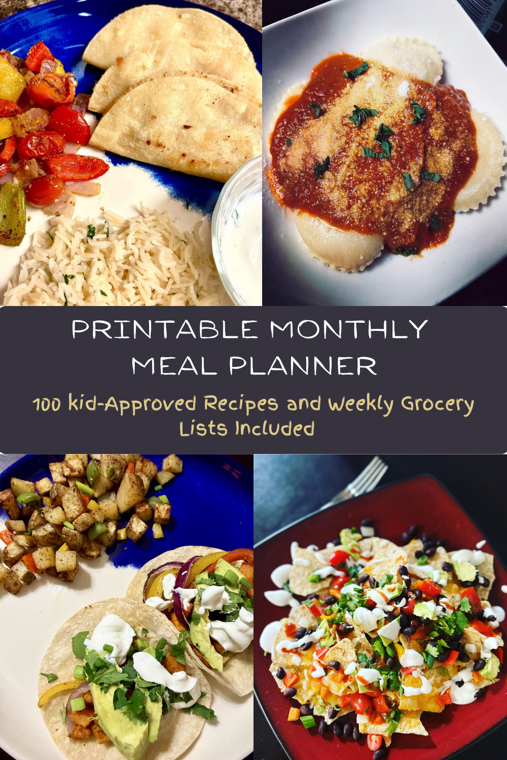 Printable Monthly Meal Planner