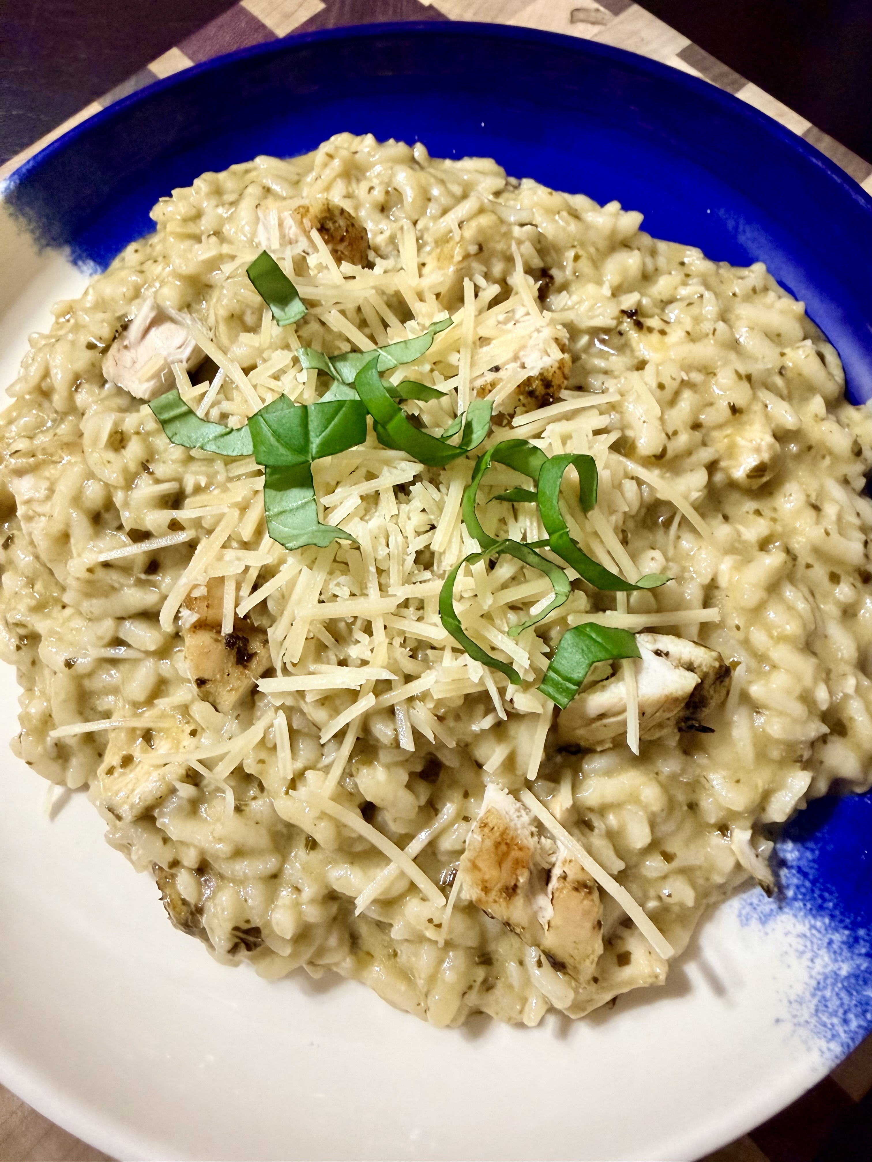 Pesto Chicken Risotto